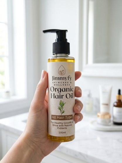Jimmyfy Organic Hair Oil – Natural Hair Growth & Hair Fall Control